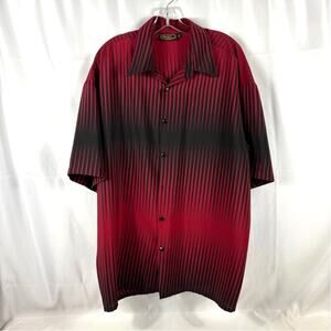 Monzini Collection XL Short Sleeve Retro Shirt Made in USA Vintage